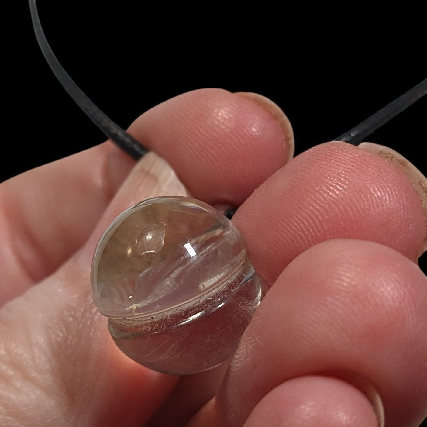 Whimsical Encased Dandelion Fluff Pendant Wishing Necklace