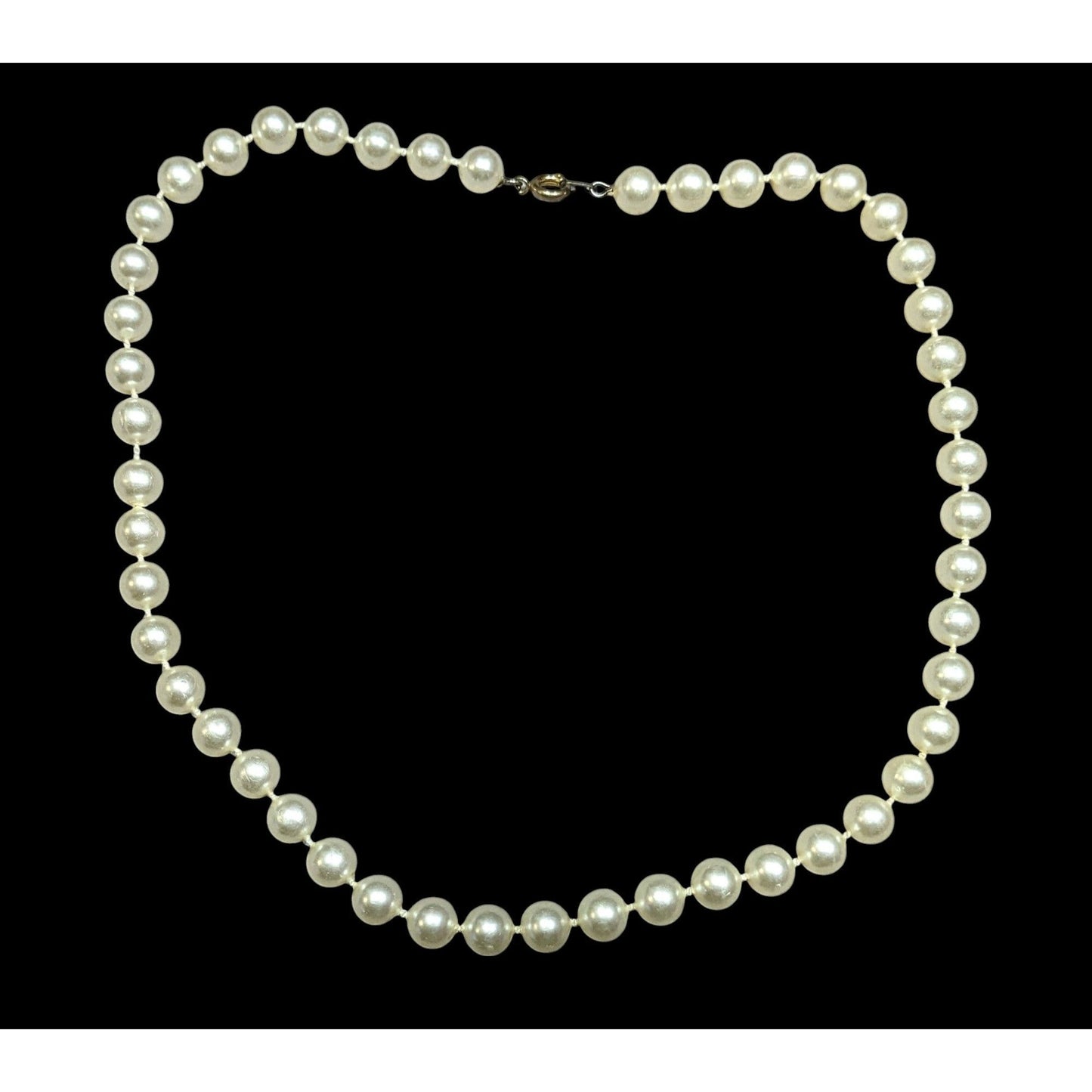Simple Elegant Faux Pearl Beaded Necklace