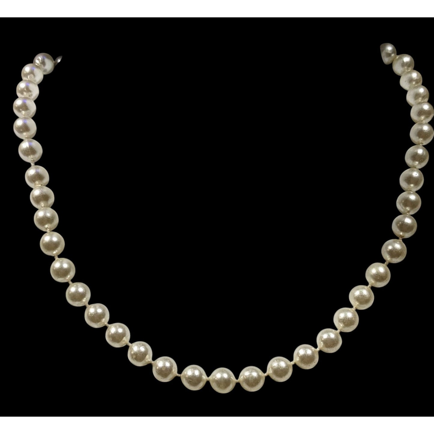 Simple Elegant Faux Pearl Beaded Necklace