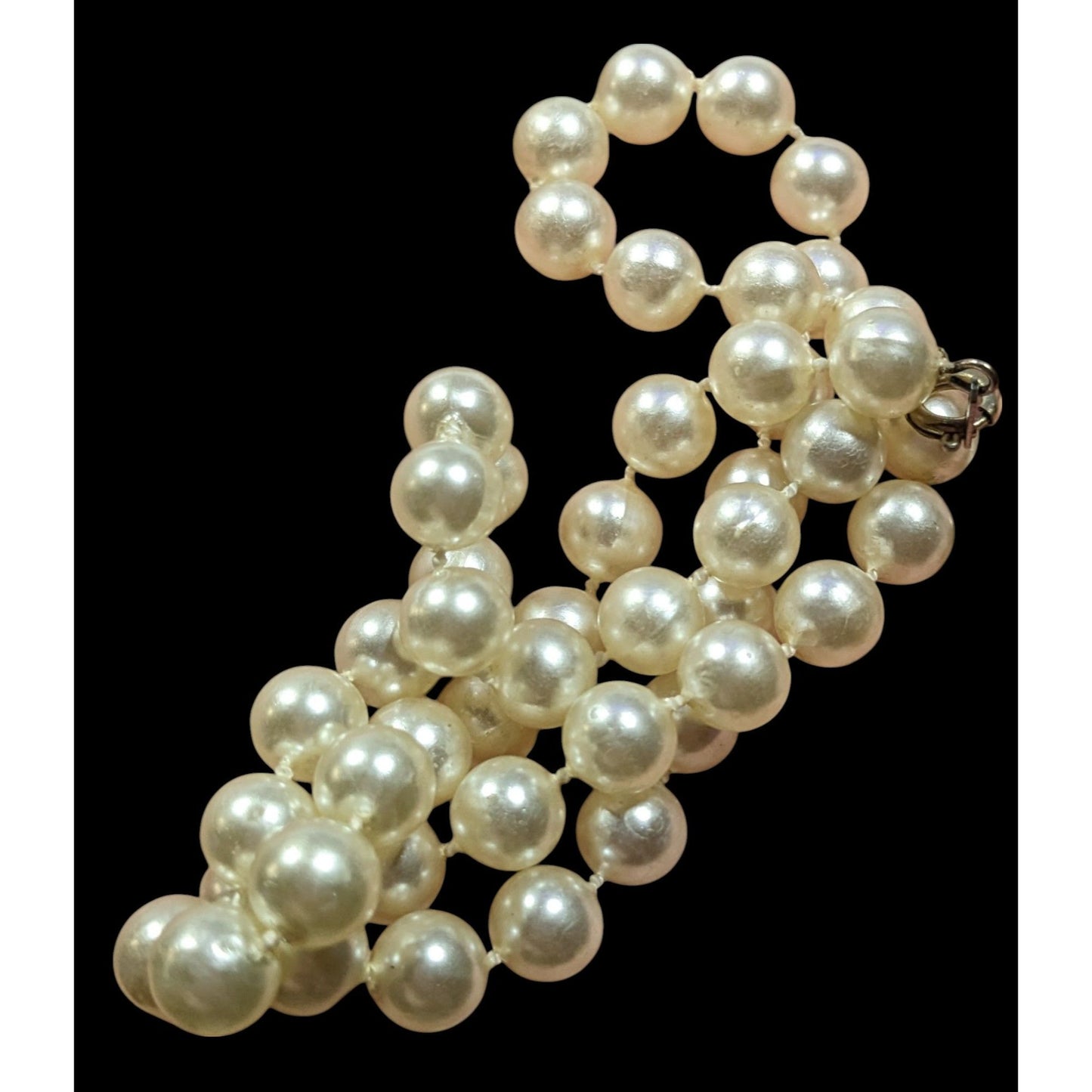 Simple Elegant Faux Pearl Beaded Necklace