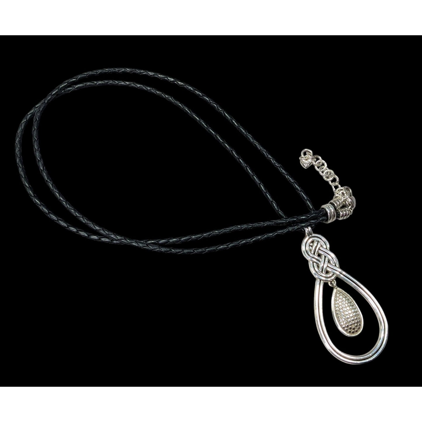 Vintage Brighton Celtic Knot Teardrop Necklace