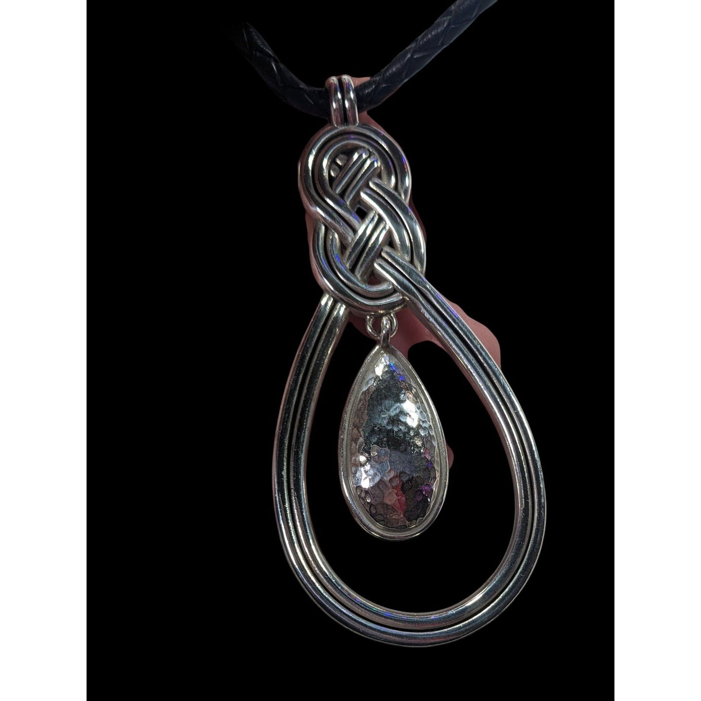 Vintage Brighton Celtic Knot Teardrop Necklace