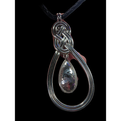 Vintage Brighton Celtic Knot Teardrop Necklace