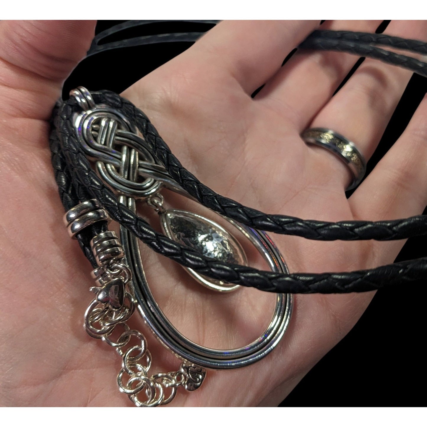 Vintage Brighton Celtic Knot Teardrop Necklace