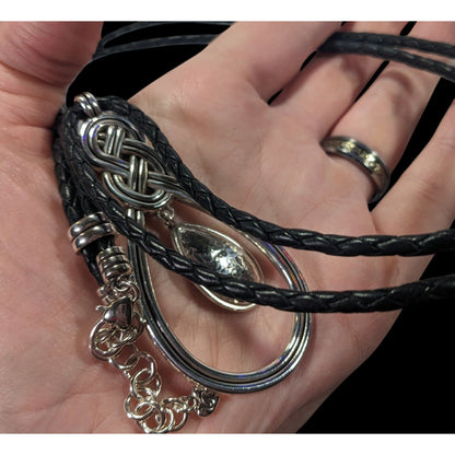 Vintage Brighton Celtic Knot Teardrop Necklace