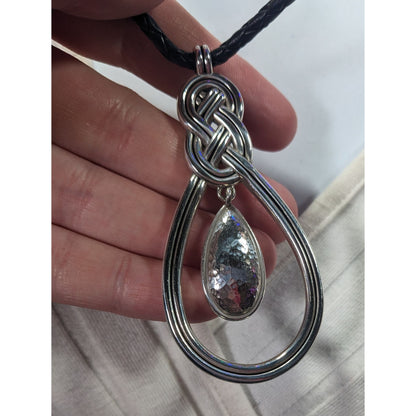 Vintage Brighton Celtic Knot Teardrop Necklace