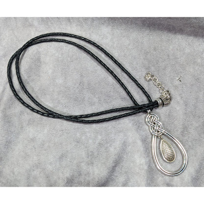 Vintage Brighton Celtic Knot Teardrop Necklace