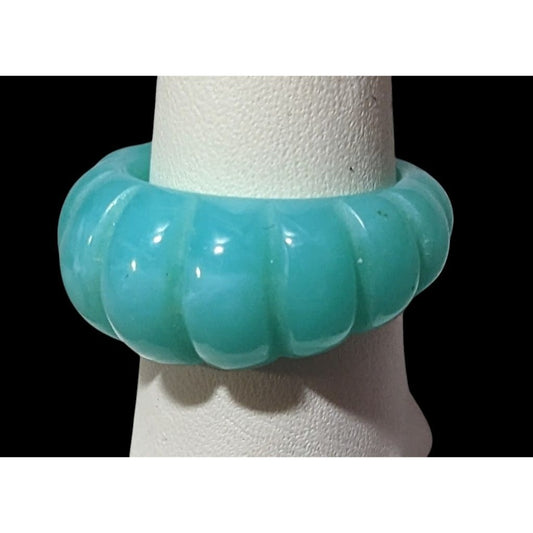 Vintage Blue Scalloped Mermaid Core Costume RIng