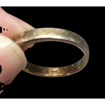 Minimalist Gold Tone Over Sterling Silver Single Cubic Zirconia Ring