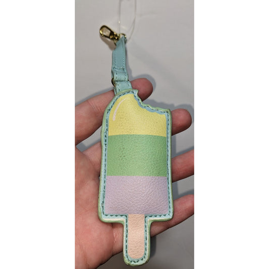 Luv Betsey Johnson Ice Cream Popsicle Keychain Bag Charm With Gold Clip