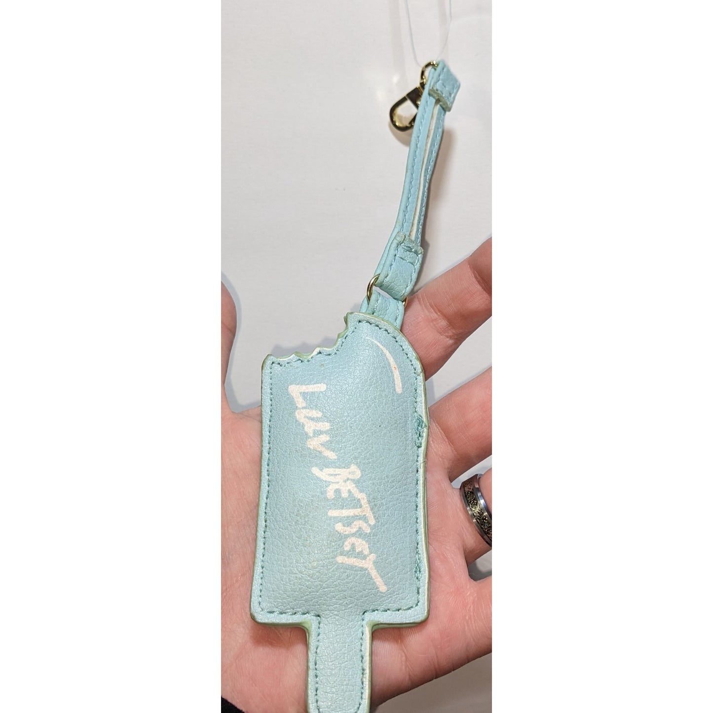 Luv Betsey Johnson Ice Cream Popsicle Keychain Bag Charm With Gold Clip