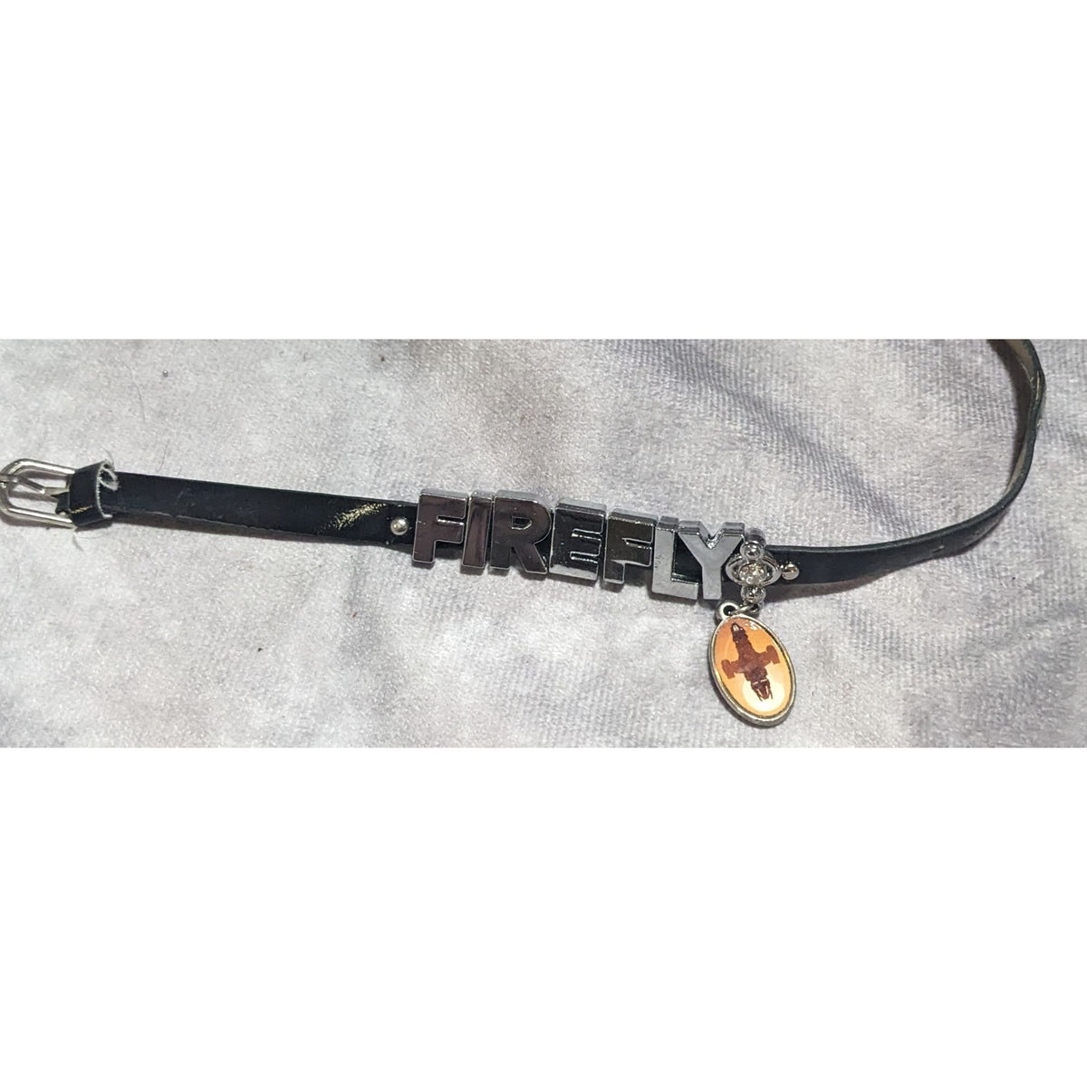 Y2K Geek Fandom Firefly Serenity Logo Silver Tone Charm Bracelet