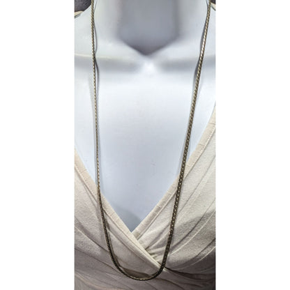 Classic Thick Silver Tone Chain  Necklace