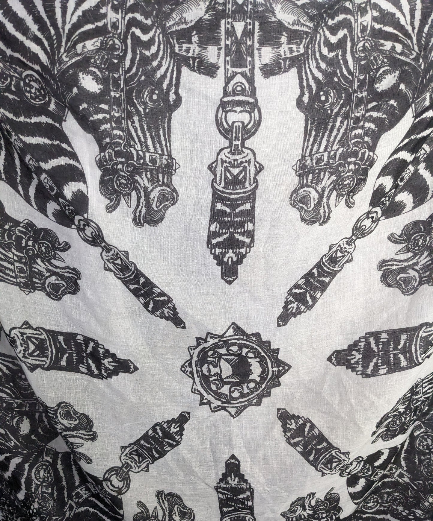 Echo Zebra Contrast Fringe Square Scarf