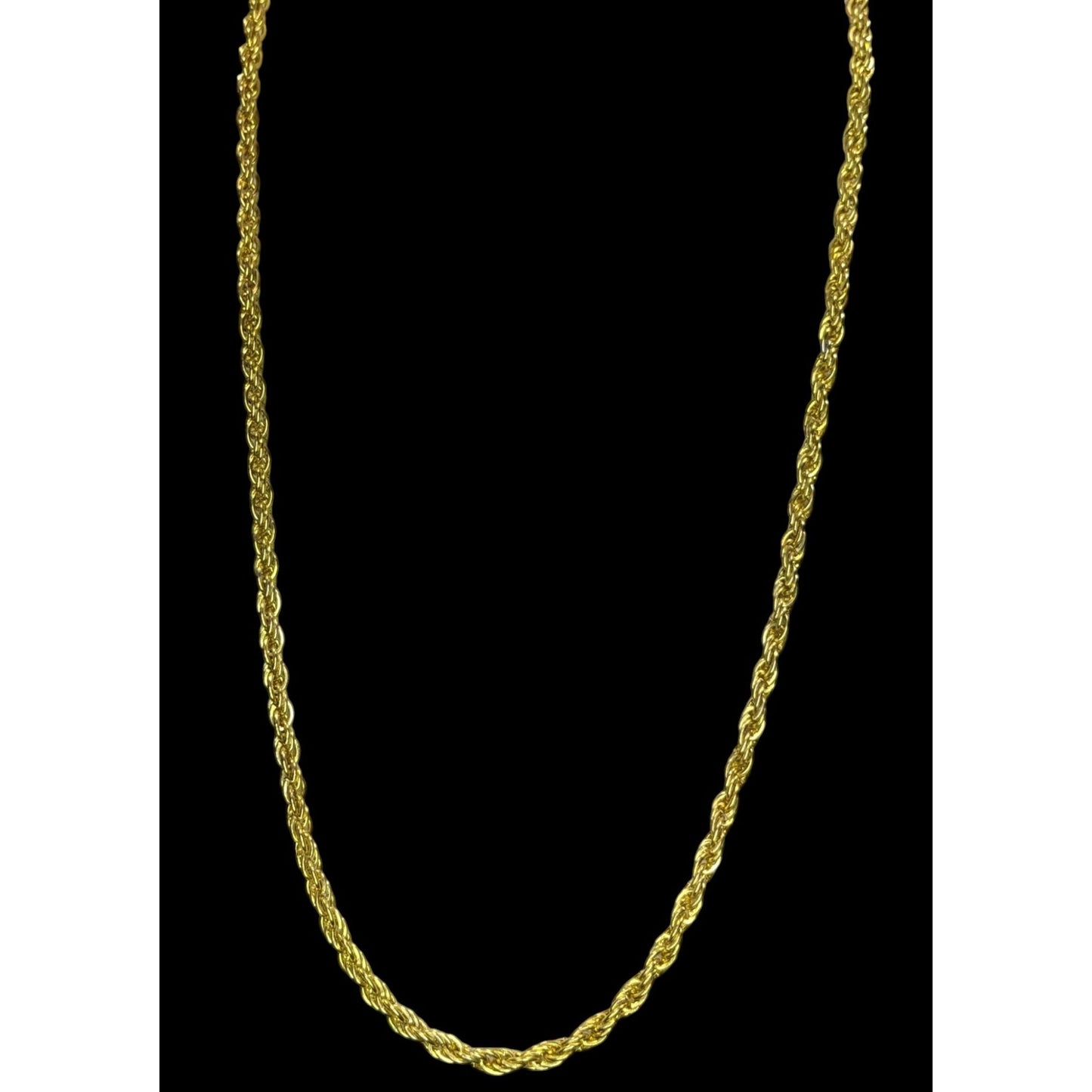 Vintage Ambassador Wheat Chain Jewelry Set Gold Plated Necklace Bracelet Korea