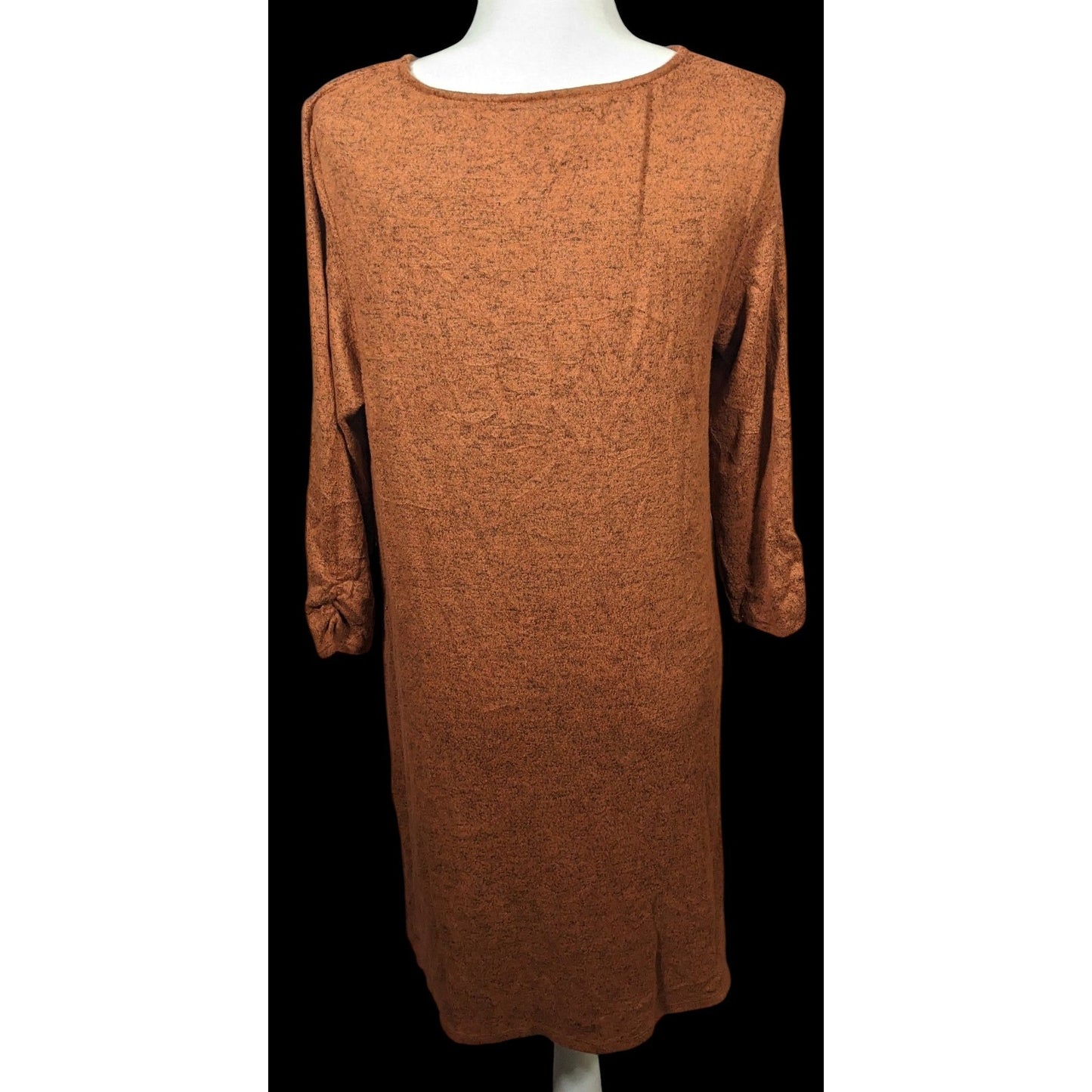 AGB Brown With Black Speckles Sweater Dress With Pockets