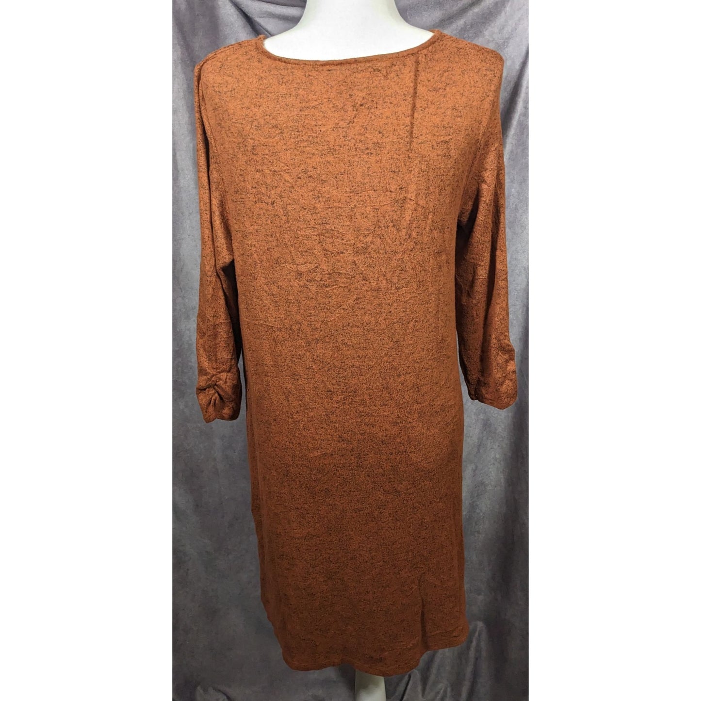 AGB Brown With Black Speckles Sweater Dress With Pockets