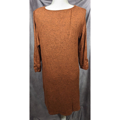 AGB Brown With Black Speckles Sweater Dress With Pockets