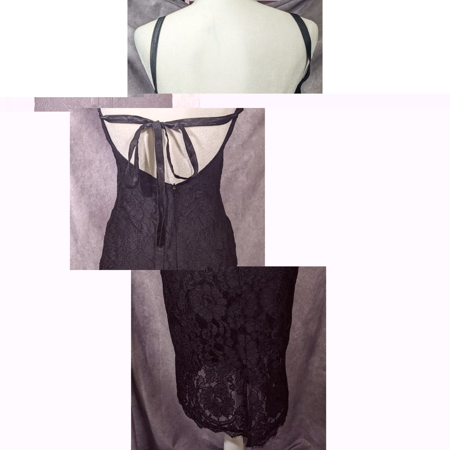 Lulu's Wishful Wandering Black Lace Bodycon Dress Size Small