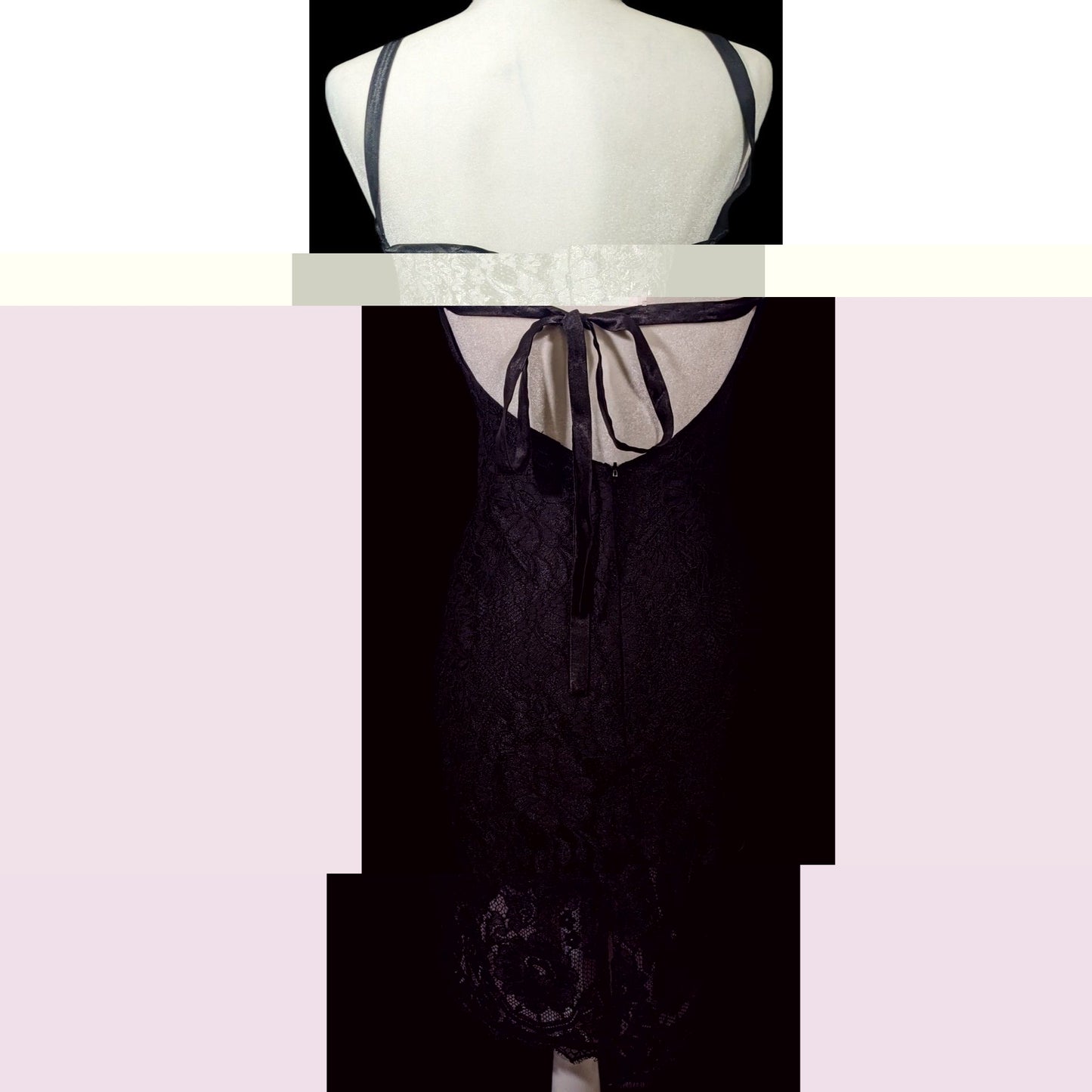 Lulu's Wishful Wandering Black Lace Bodycon Dress Size Small