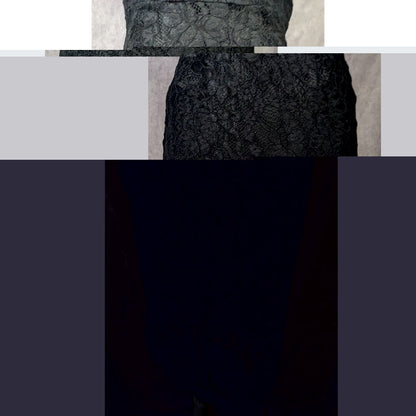 Lulu's Wishful Wandering Black Lace Bodycon Dress Size Small