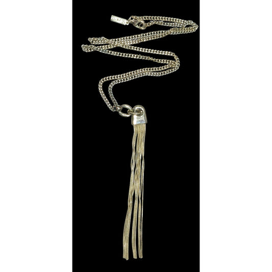 The Limited Modern Gold Tone Tassel Necklace