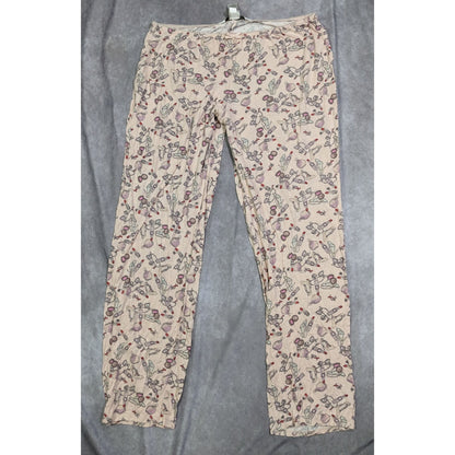 Coquette Pale Pink Makeup Print Pajama Lounge Pants by Lauren Conrad