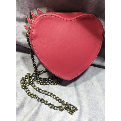 Disney Descendants Evie Heart Crown Purse With Gold Tone Chain And Details