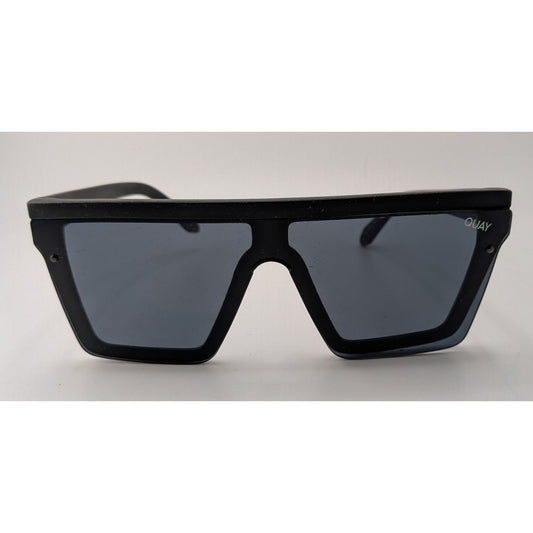 Quay Hindsight Oversized Black Sunglasses With Tinted Lenses 58mm 125 Temple Unisex