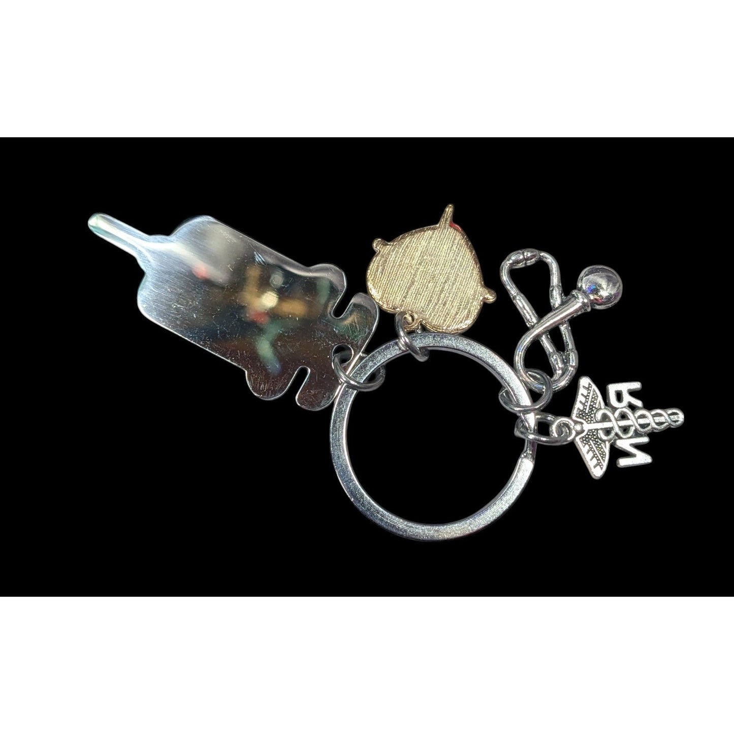 RN Nursing Motivational Multi Charm Keychain