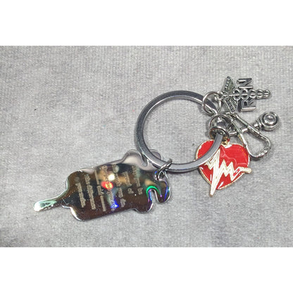 RN Nursing Motivational Multi Charm Keychain