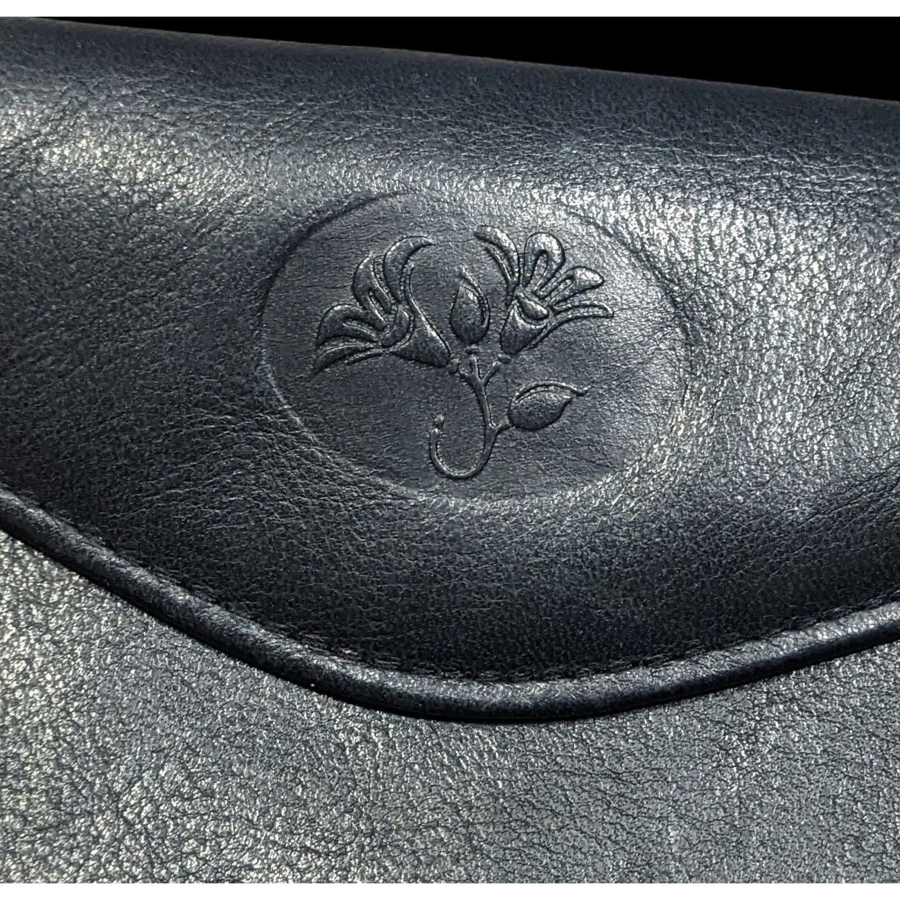 Vintage Buxton Leather Black Wallet With Attached Coin Pouch