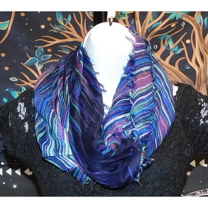 Apt. 9 Blue Rainbow Rain Abstract Infinity Scarf