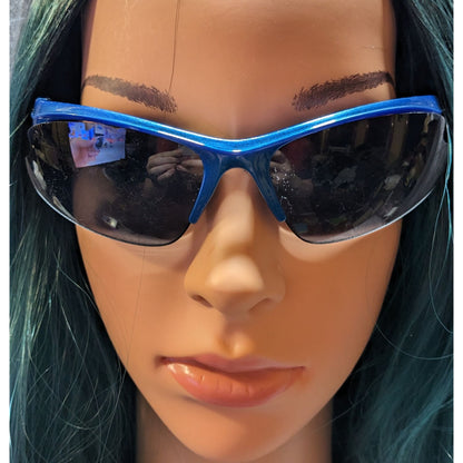 Piranha Blue Metallic Classic Sporty Sunglasses