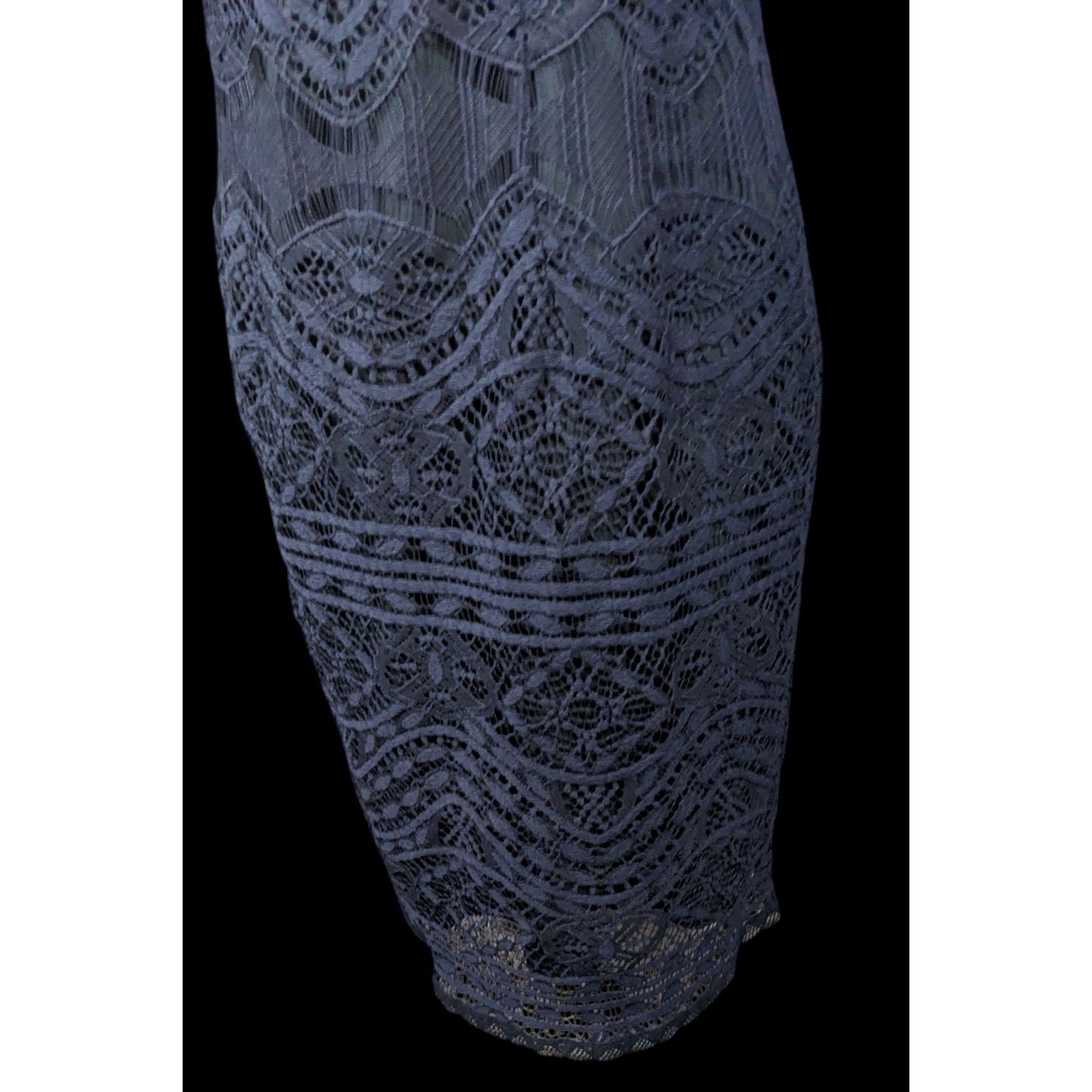 Nanette Lepore Navy Blue Lace Mini Dress Size 4