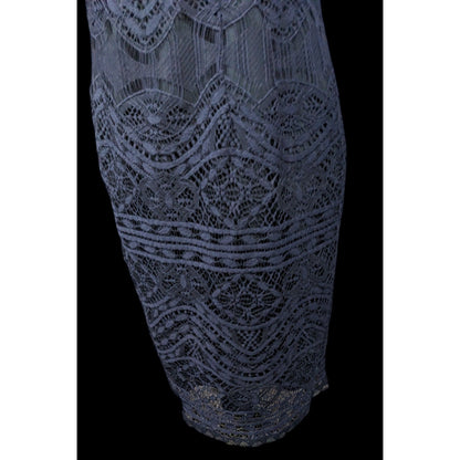 Nanette Lepore Navy Blue Lace Mini Dress Size 4