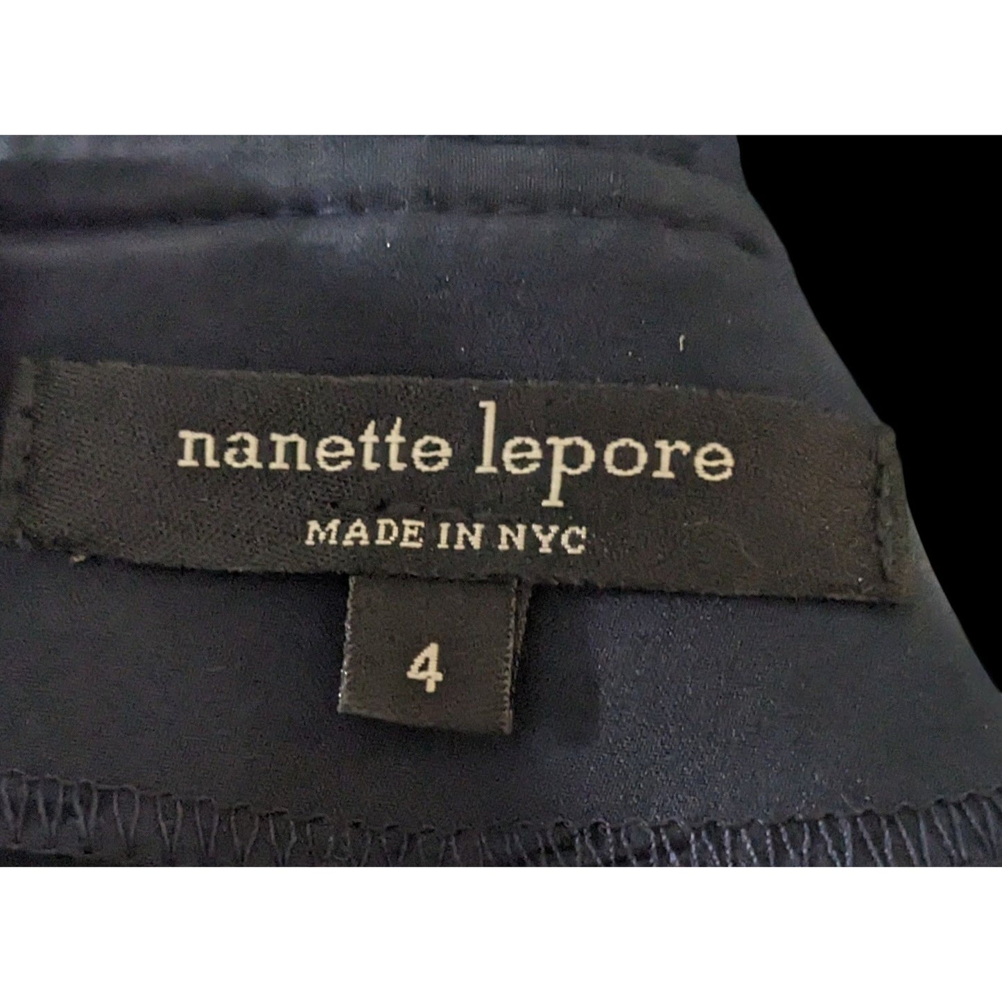 Nanette Lepore Navy Blue Lace Mini Dress Size 4