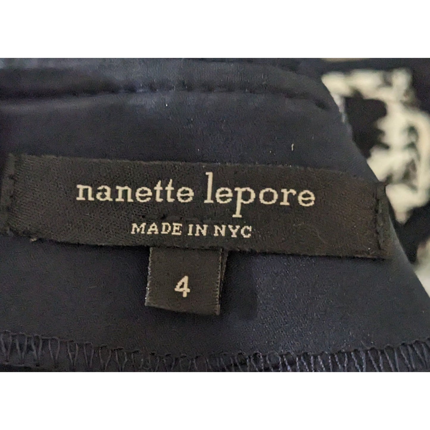 Nanette Lepore Navy Blue Lace Mini Dress Size 4