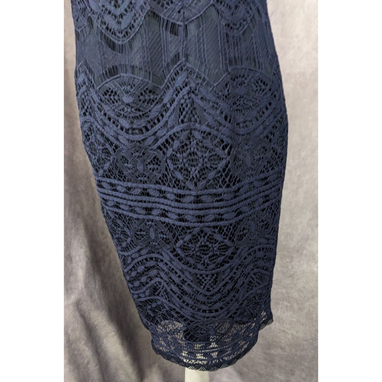 Nanette Lepore Navy Blue Lace Mini Dress Size 4