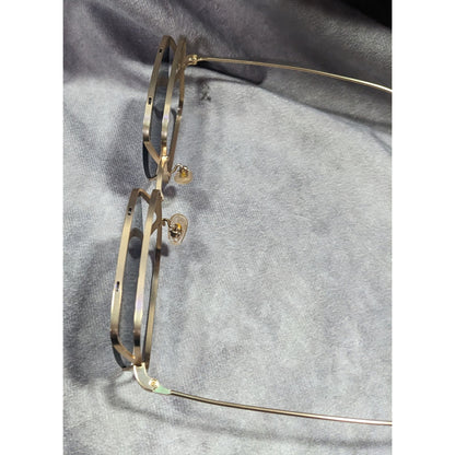 Unique Retro Double Lens Frame Gold Tone Square Sunglasses