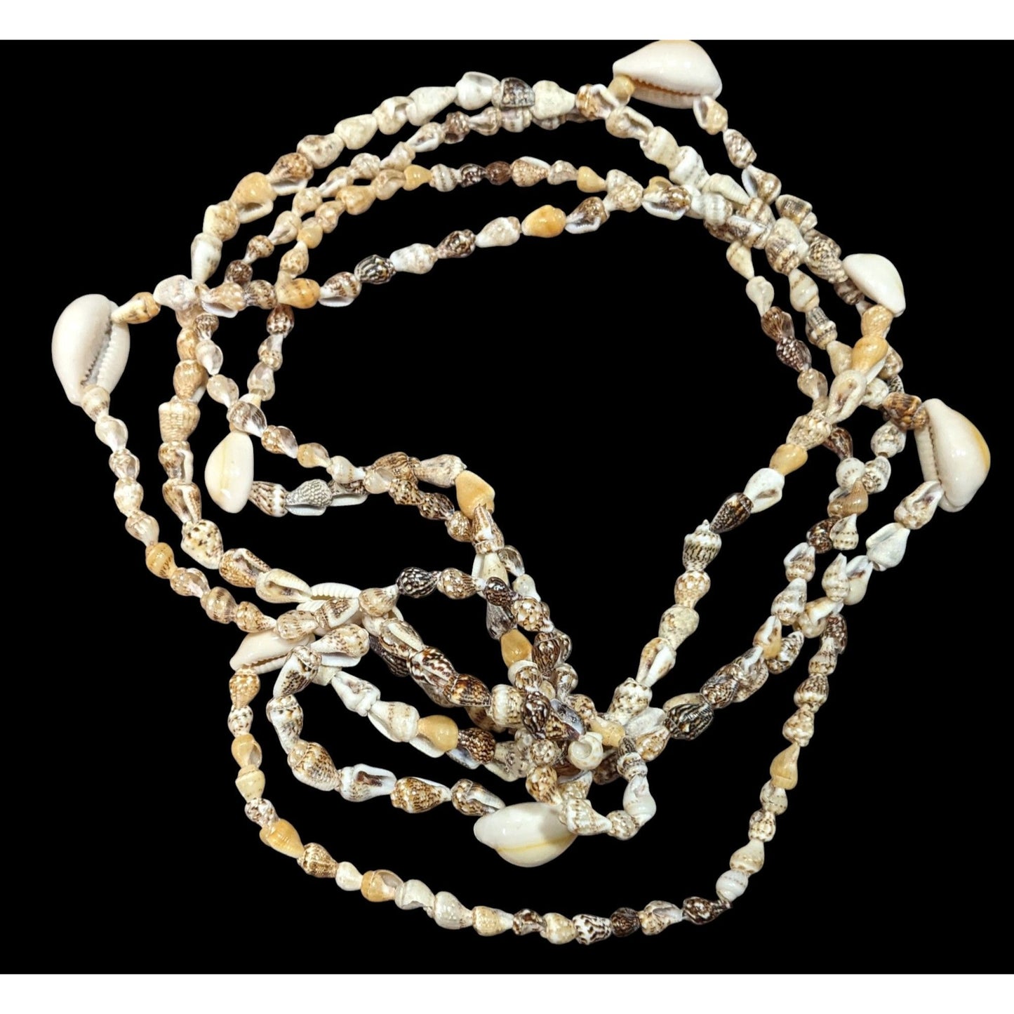 Beachy Two Layer Seashell Beaded Necklace