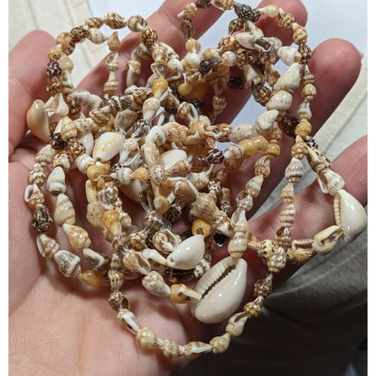 Beachy Two Layer Seashell Beaded Necklace