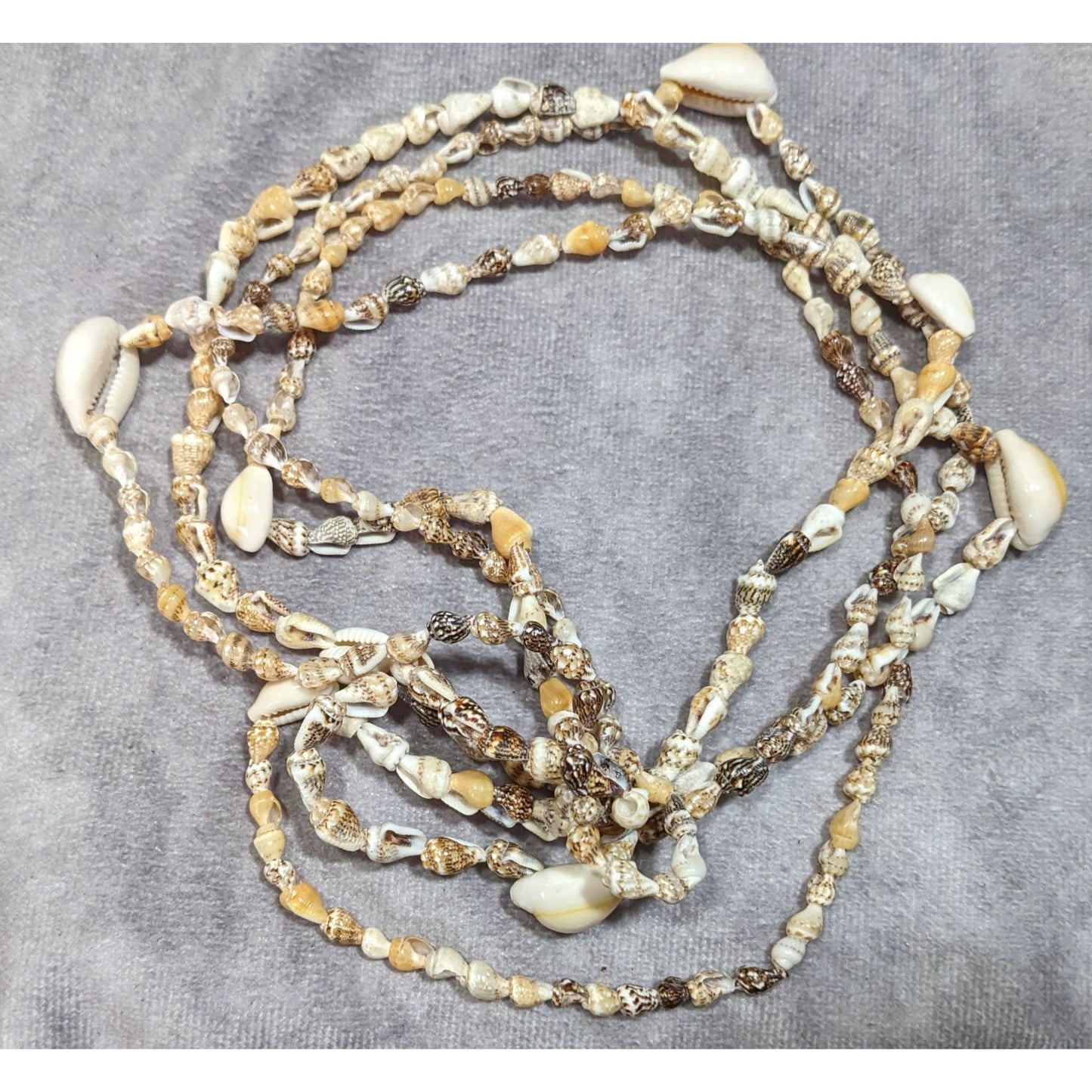 Beachy Two Layer Seashell Beaded Necklace