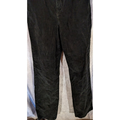 Gloria Vanderbilt Black Corduroy Pants With Sparkly Pocket Accents