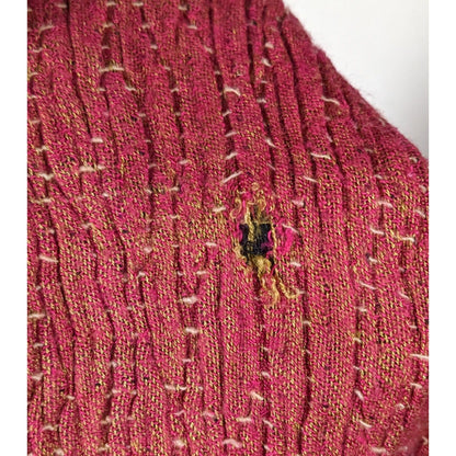 Vintage Bohemian Grey And Pink Floral Embroidered Scarf