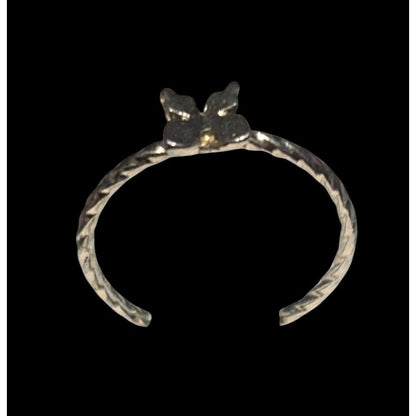 Minimalist Fairycore Butterfly Charm Gold Tone Ring Size 5