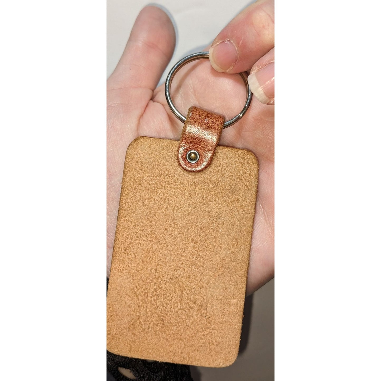 Yellowstone National Park Leather Keychain With "Linda" Personalization