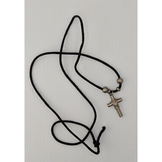 Casual Religious Silver Tone Cross Necklace