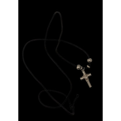 Casual Religious Silver Tone Cross Necklace