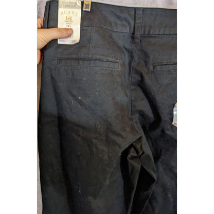 Riders By Lee Curvy Fit Midrise Trouser Pants Black Size 14L